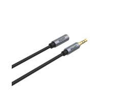 UNITEK - 1M, 3.5MM AUX Audio Cable - Male to Female Aluminium Connector - Y-C932ABK