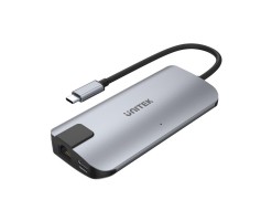 UNITEK優越者 - USB3.1 Type-C 多端口集線器，帶 PowerDelivery（USB Type-A + USB TypeC + HDMI + VGA + 千兆以太網轉換器） - Y-DK09016