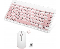 FORTER - Wireless 2.4GHz keyboard and mouse combo kit - Pink - ik6620