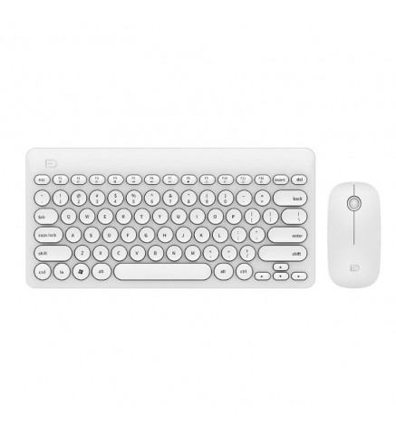 FORTER富德 - 無線2.4GHz鍵盤滑鼠組合套裝 - 白色 - ik6620